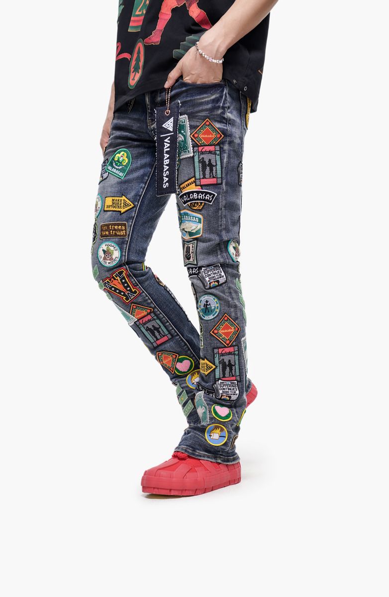 Valabasas AXIS" STACKED BLUE W