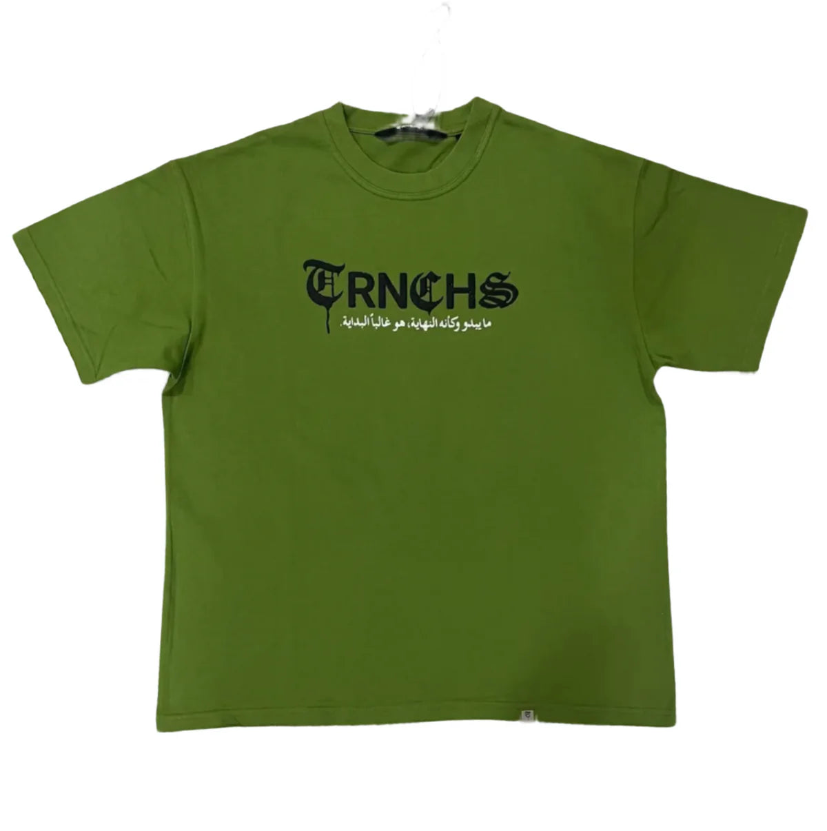 TRNCHS "MASKED_SOLIDER" OLIVE TEE
