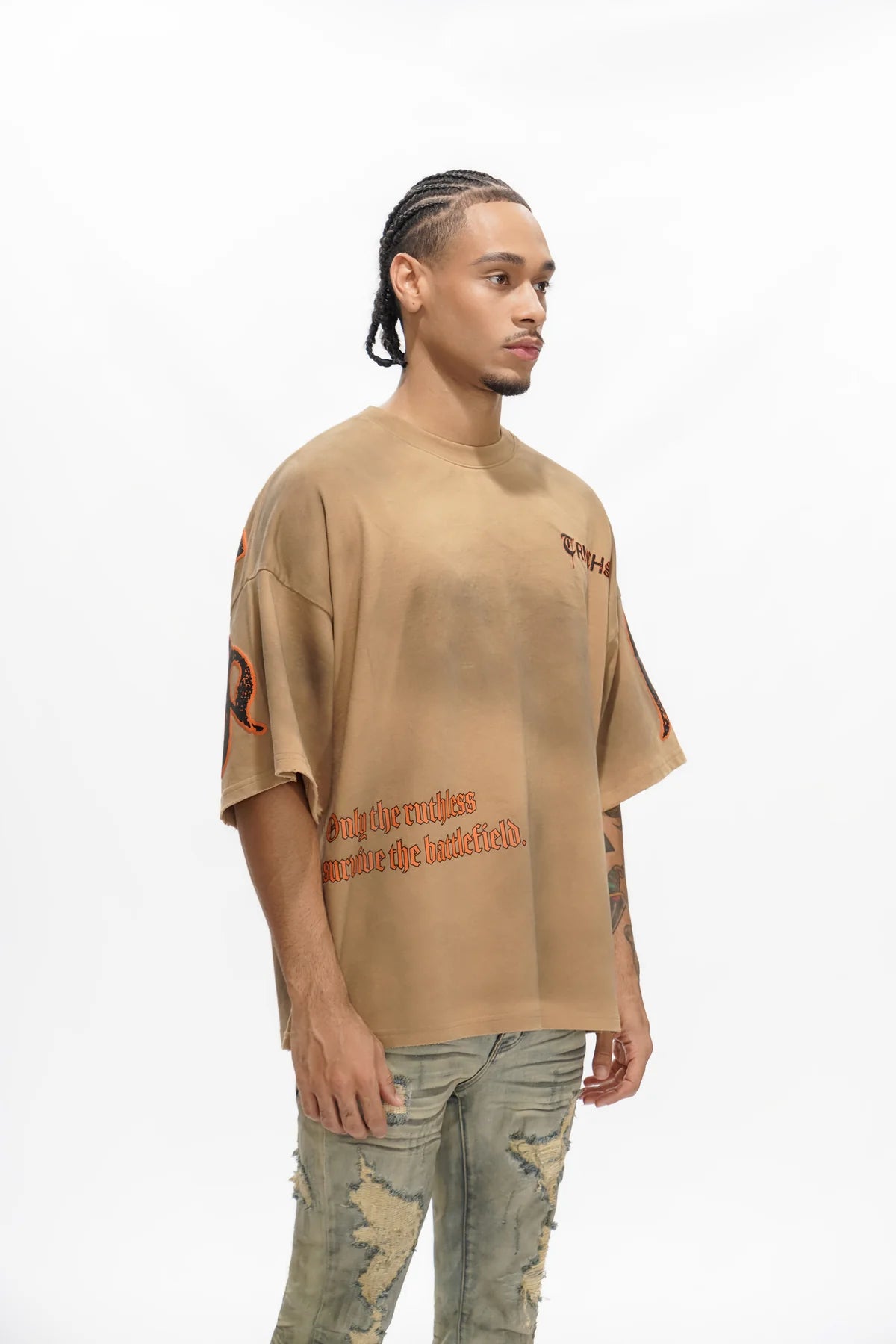 Trnchs Ruthless Soil Brown Vintage Tee