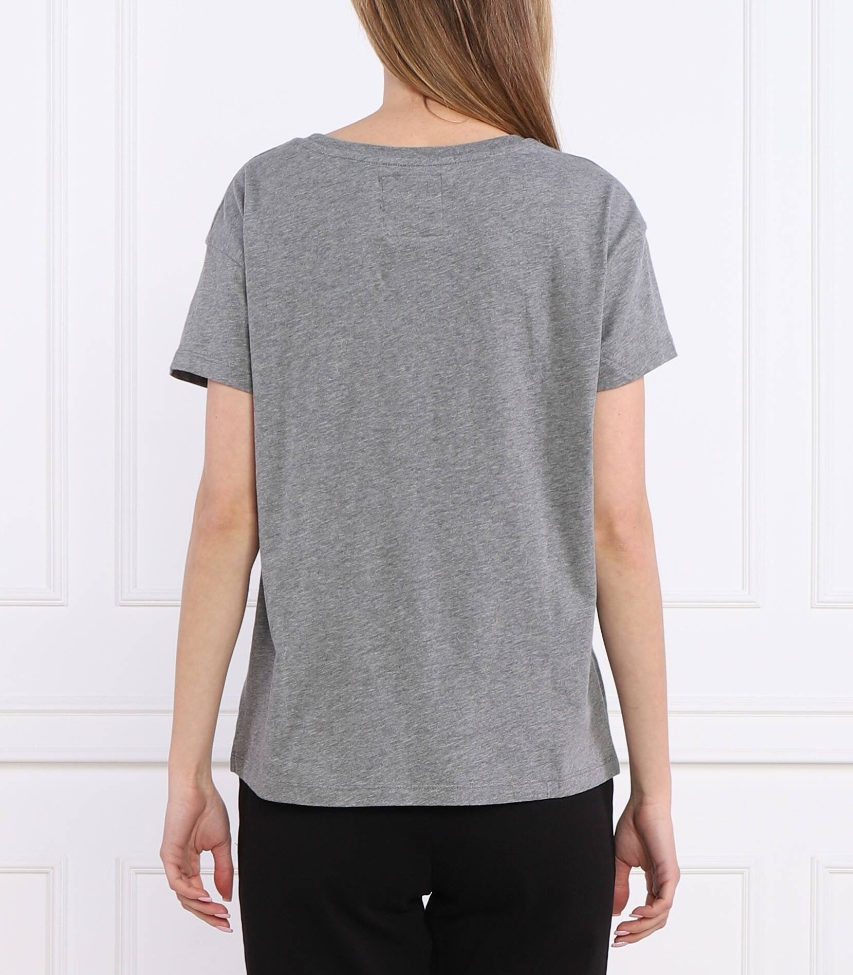 Armani Exchange Women Heather Grey Tshirt
