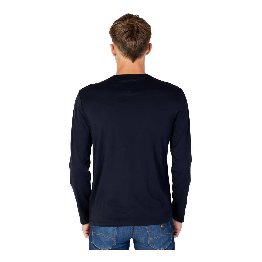 Armani Exchange Navy Long Sleeve T-Shirts
