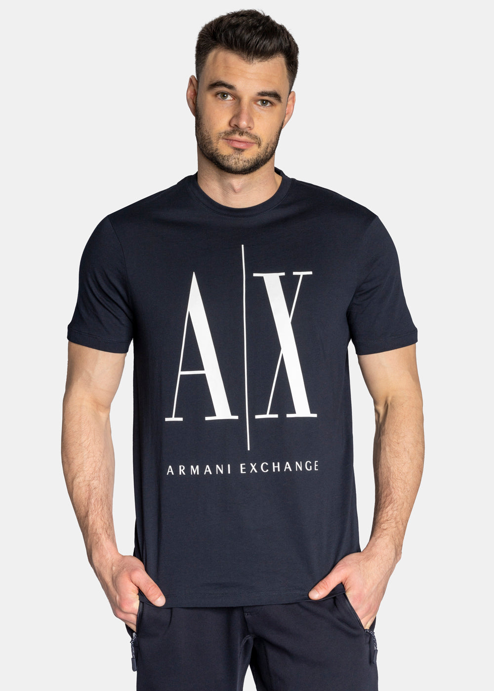 Armani Exchange Navy Icon Logo Tshirt