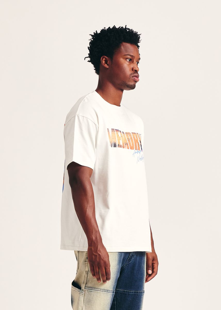 Memory lane DESERT SCENE TEE - OFF WHITE (ML-ST25-106)