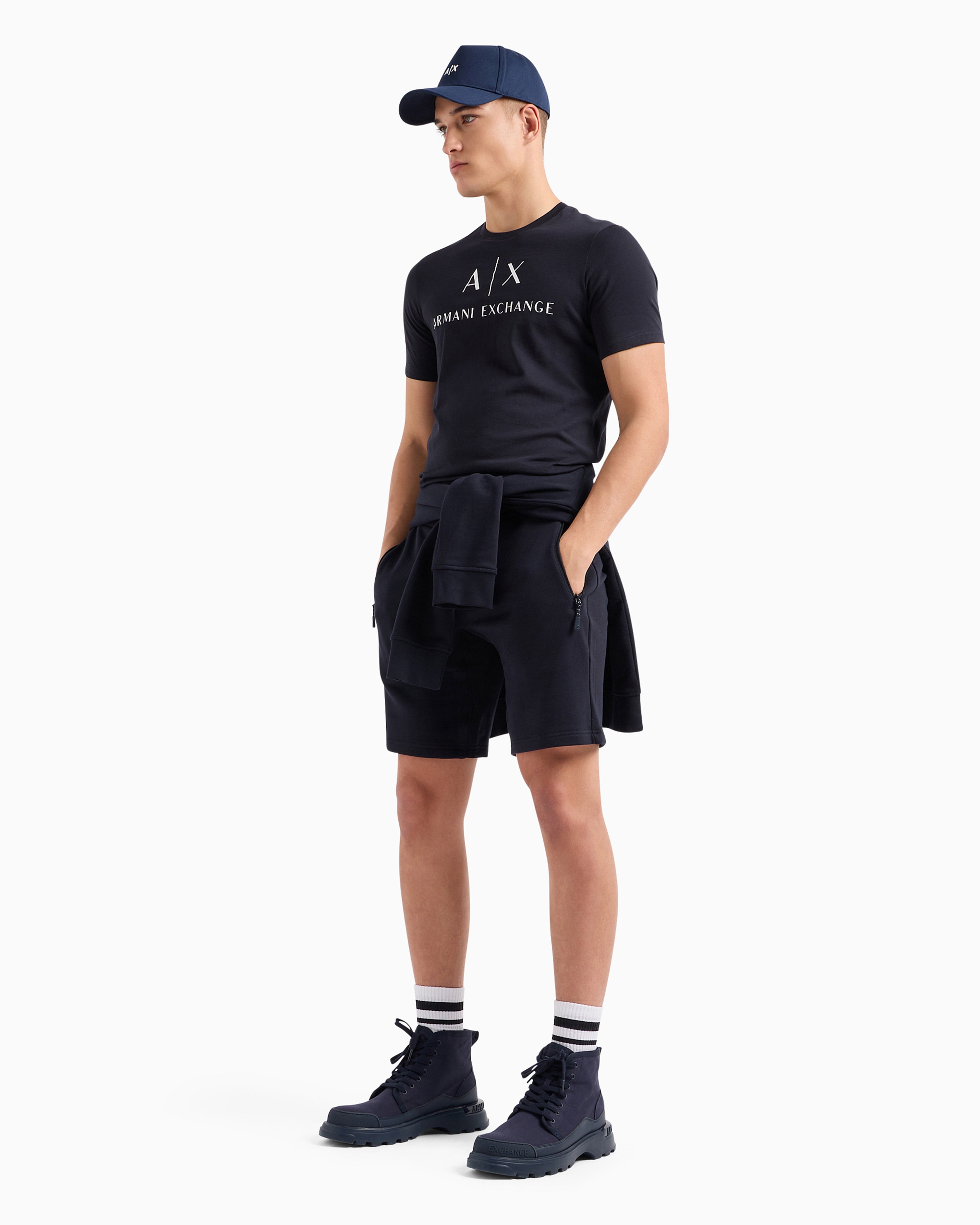 Armani Exchange navy Slim Fit Icon Logo Tshirt