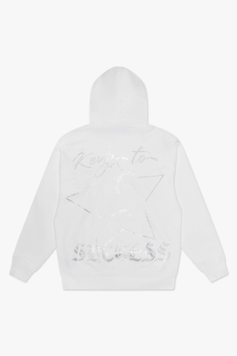 VALABASAS "EQUUS" WHITE HOODIE