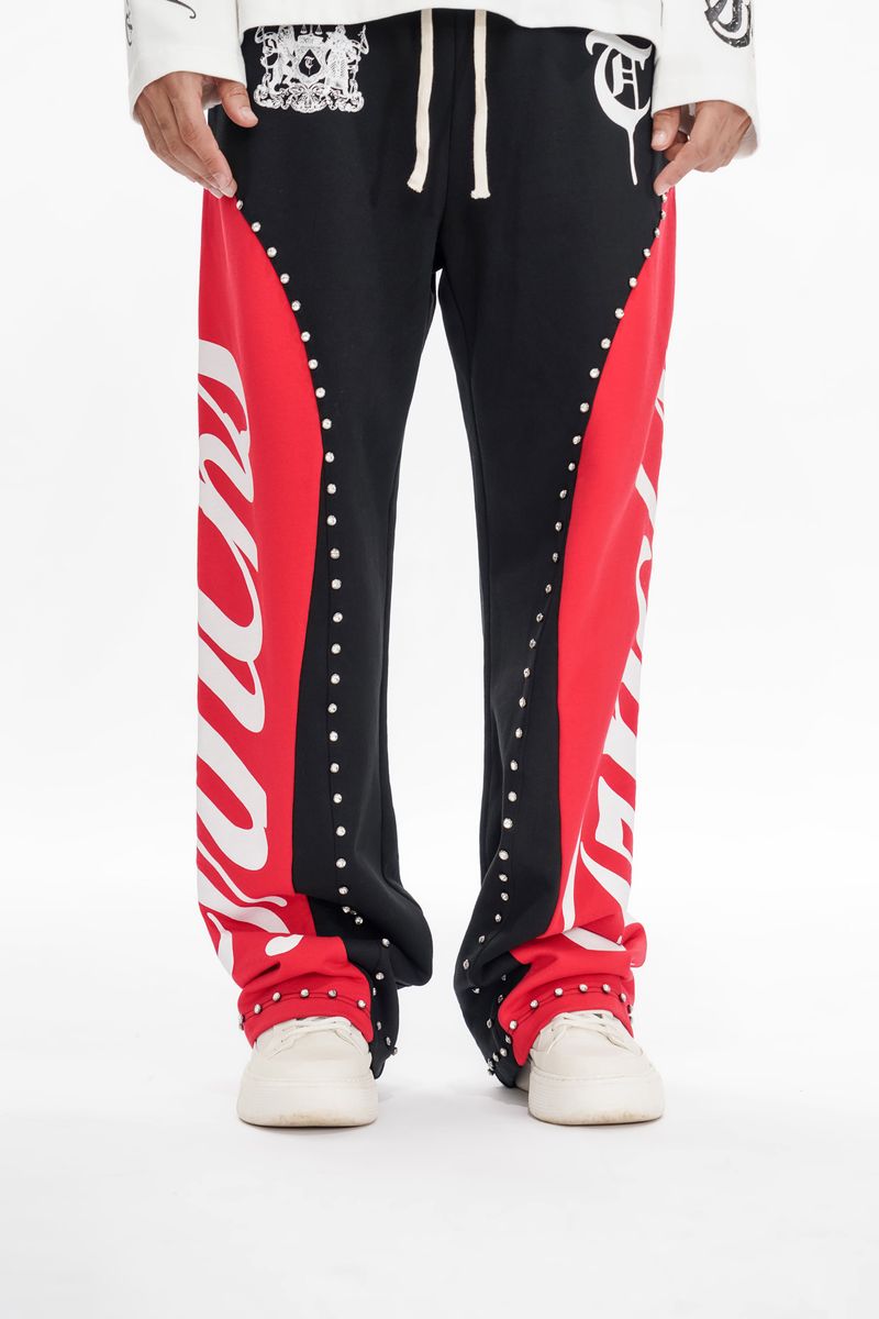 TRNCHS
"CROWNED PATH" BLACK/RED PANTS