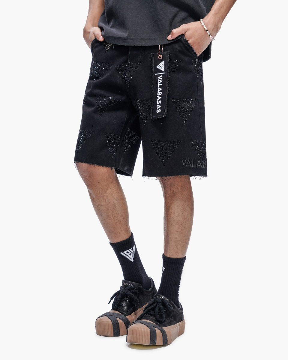 Valabasas Palace Black Jorts (Palace-B