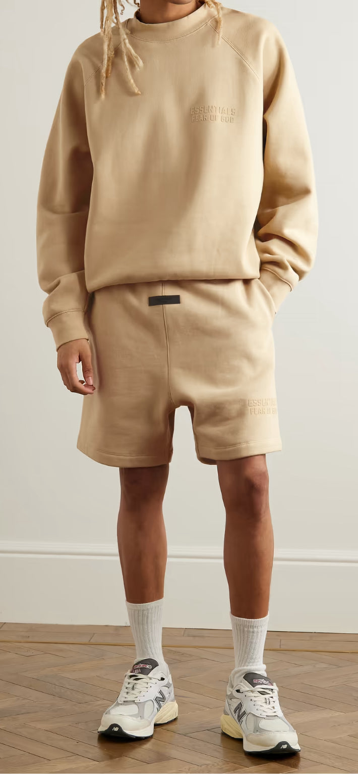 Fear of god essentials Logo-Appliquéd Cotton-Blend Jersey SweatshirtW