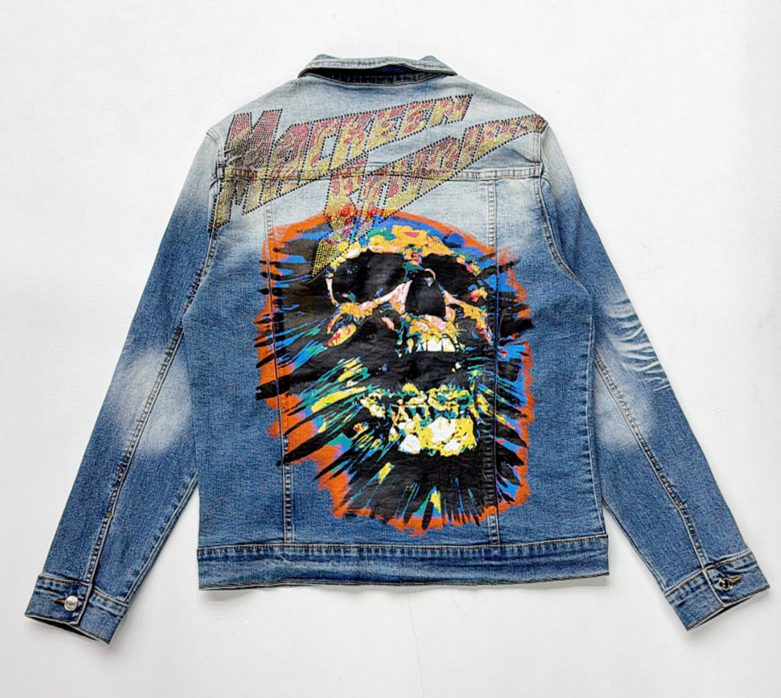 Mackeen Skull Denim Jacket