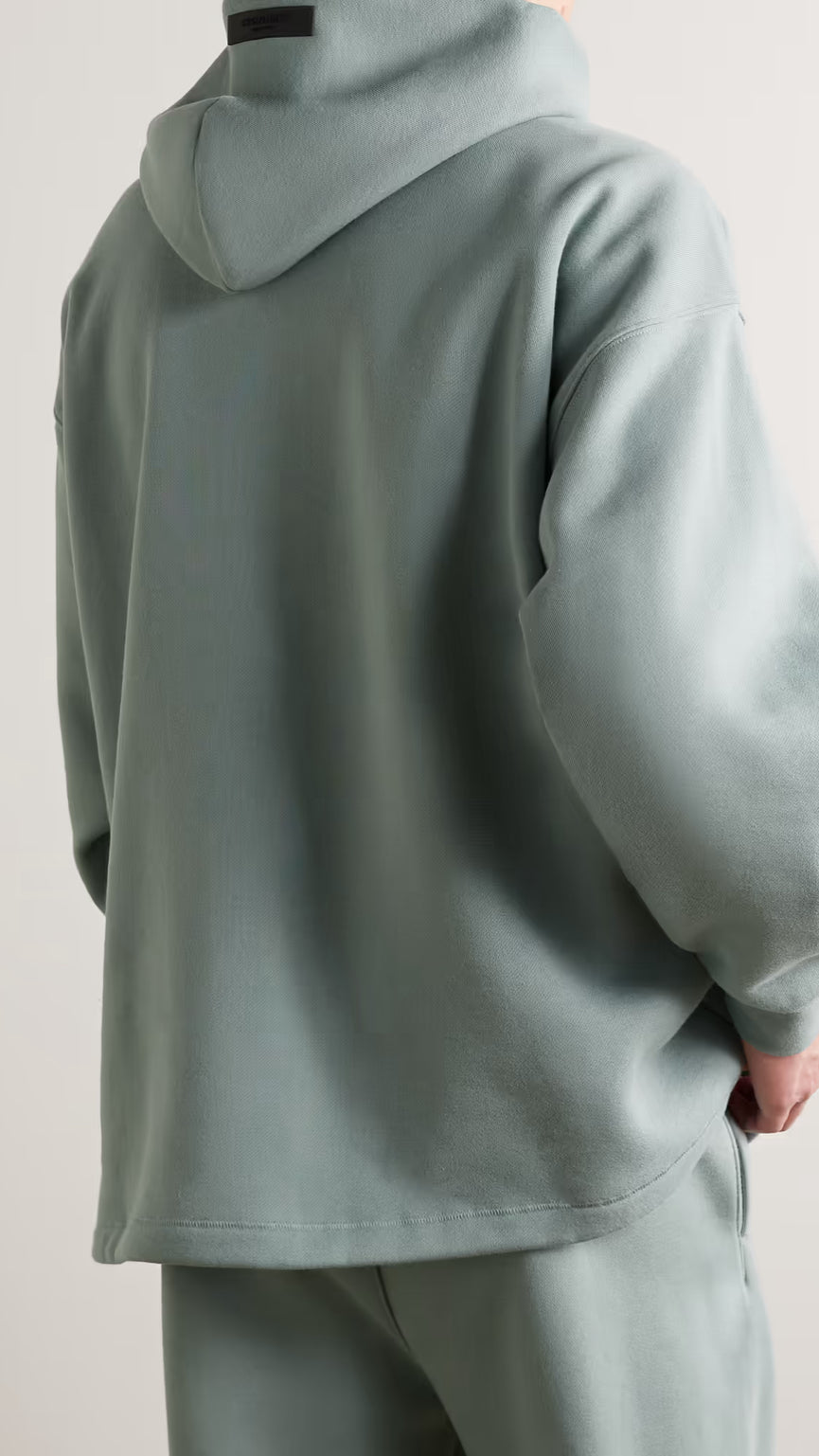 FEAR OF GOD ESSENTIALS
Oversized Logo-Appliquéd Cotton-Blend Jersey Hoodie