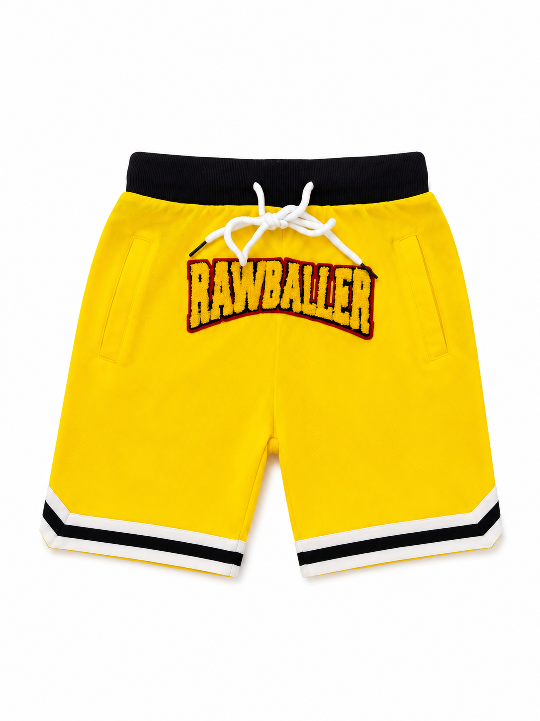 Rawyalty Boys Mesh Athletic Shorts Yellow | Kids Size 5/6T | Streetwear Basketball Shorts