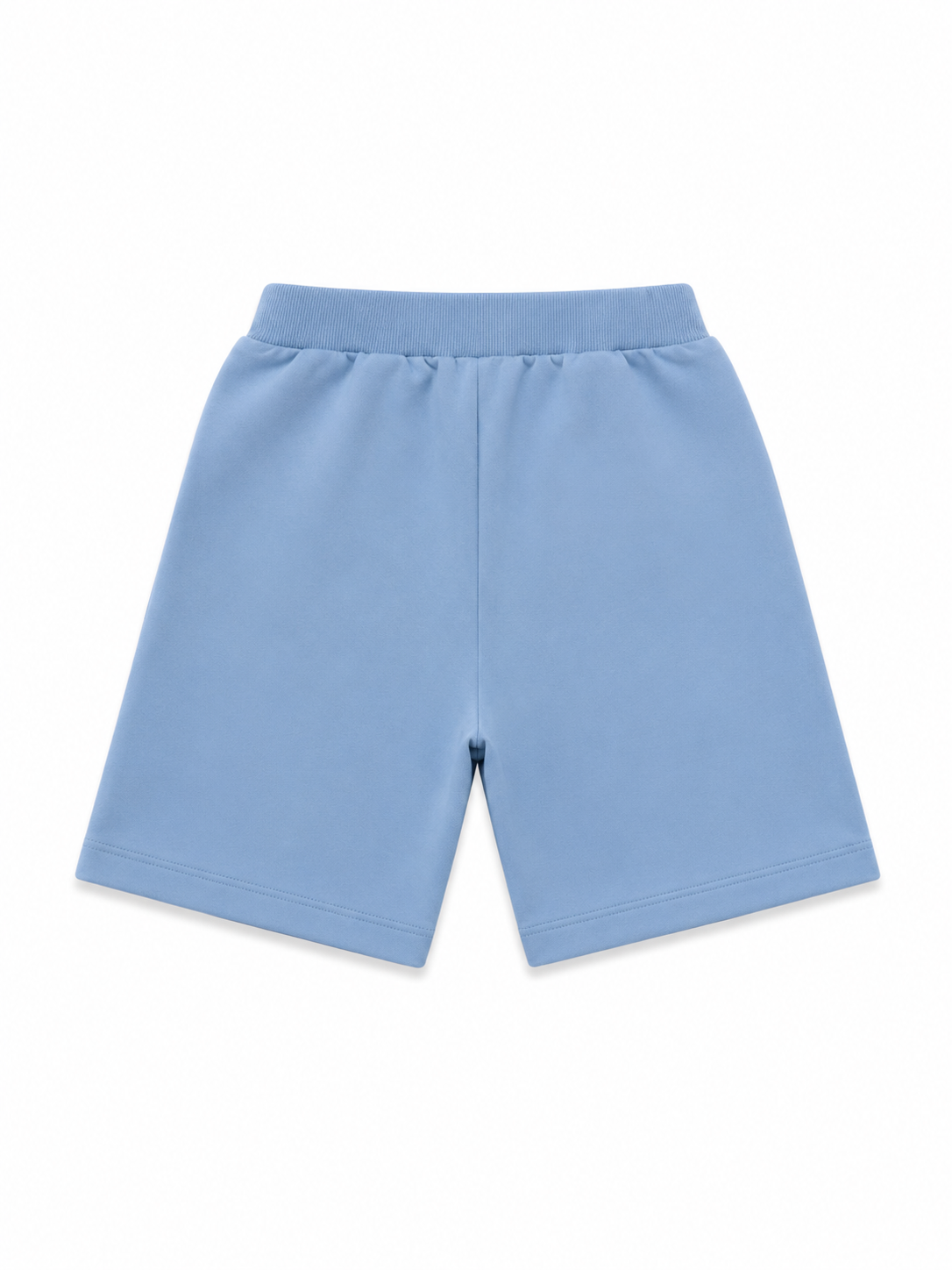 RAWYALTY Boys Fleece Shorts – Light Blue Logo Patch | Size 3T