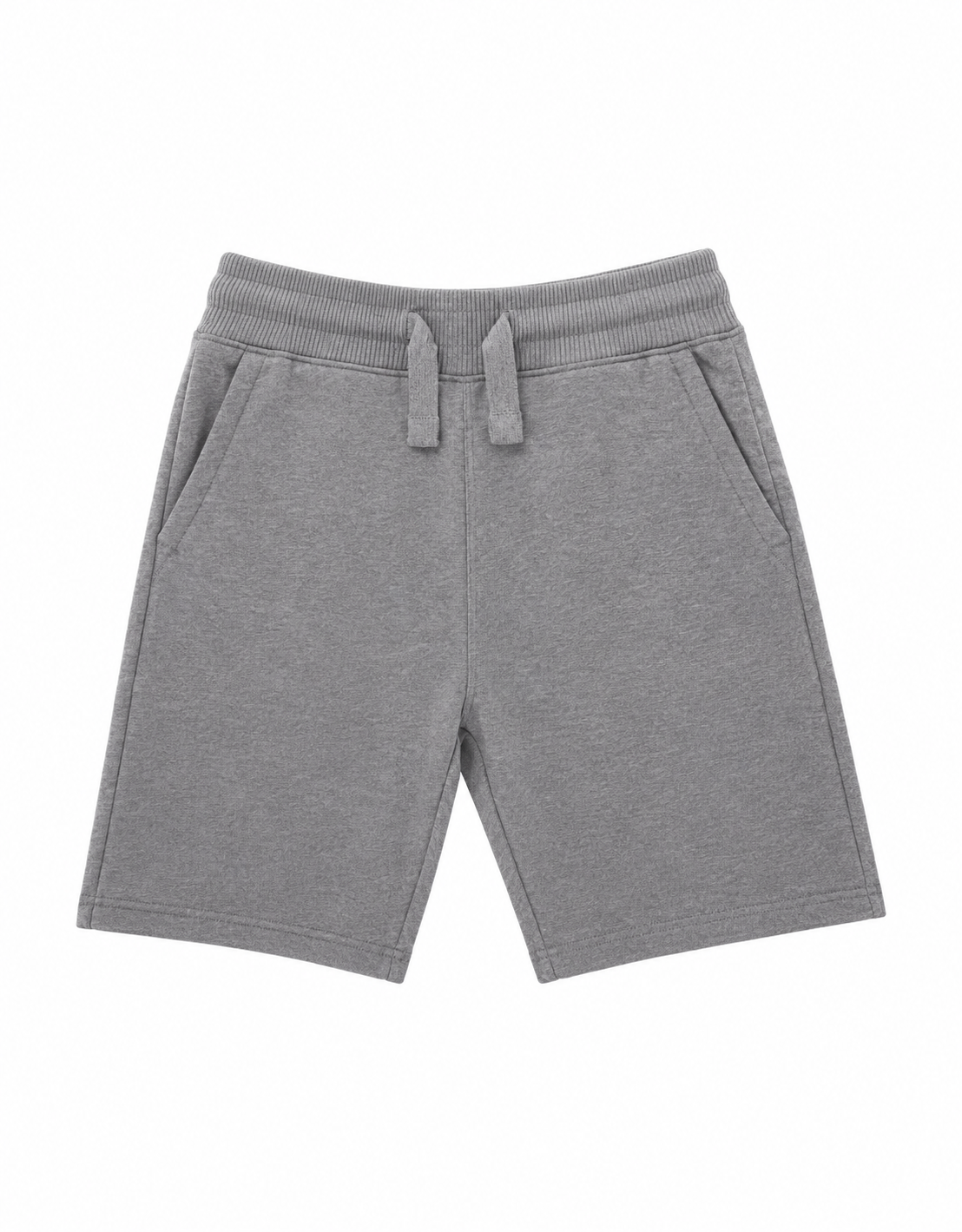 Jordan Craig Boys Kids Fleece Shorts – Heather Grey – Dual Zipper Pockets