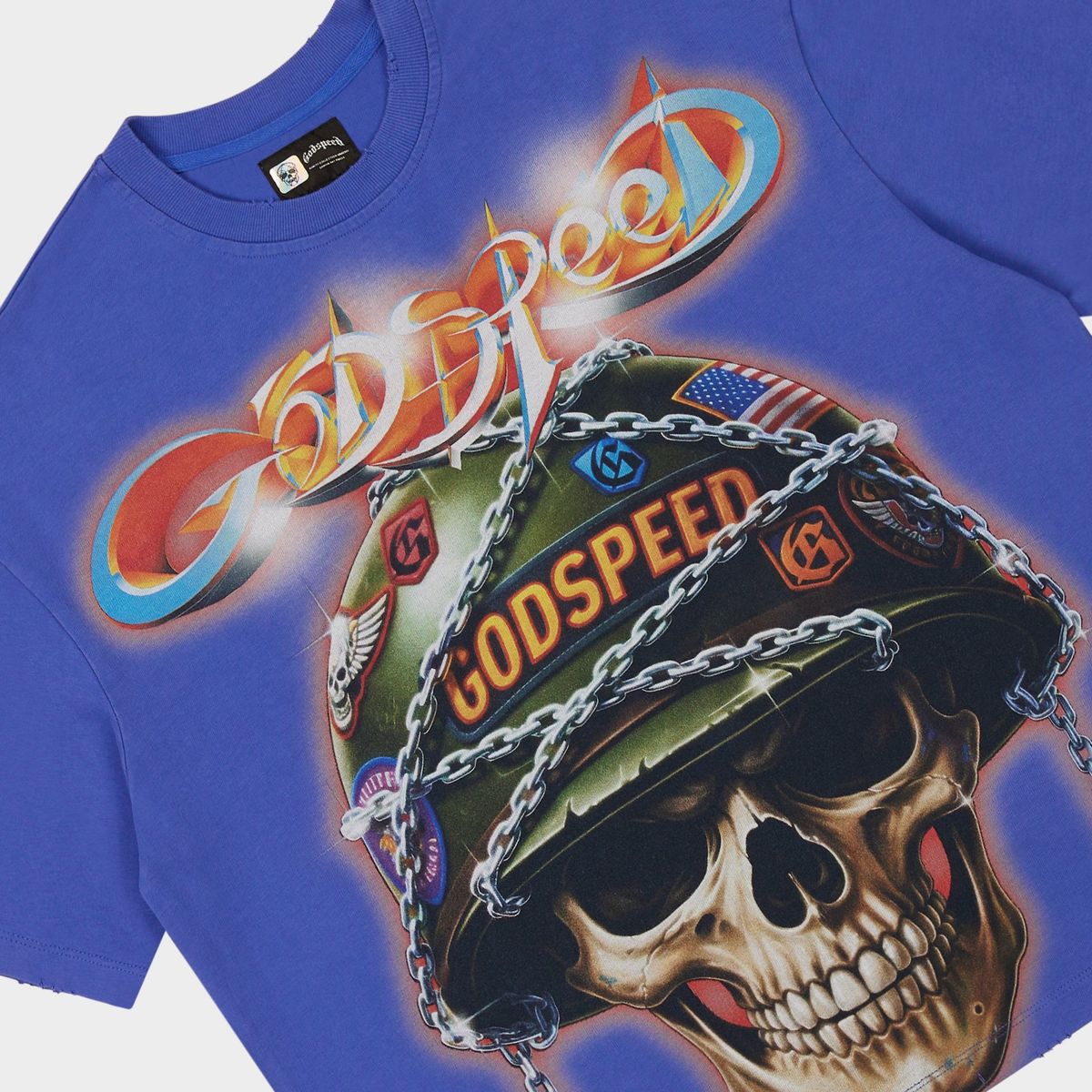 Godspeed Badges of Honor T-shirt (Royal Blue)