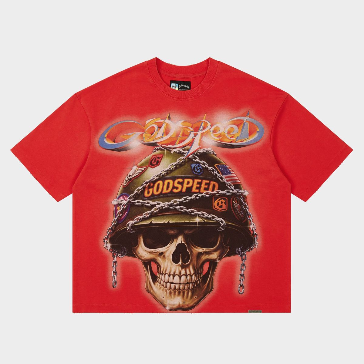Godspeed Badges of Honor T-shirt (Cherry)
