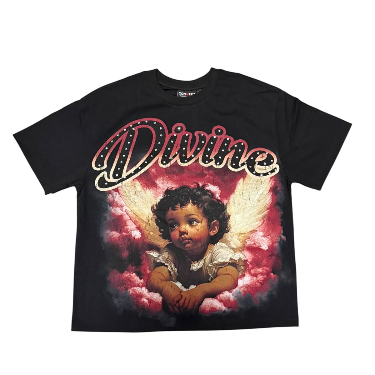 Concept "Divine 1" Tee- Blk/Red