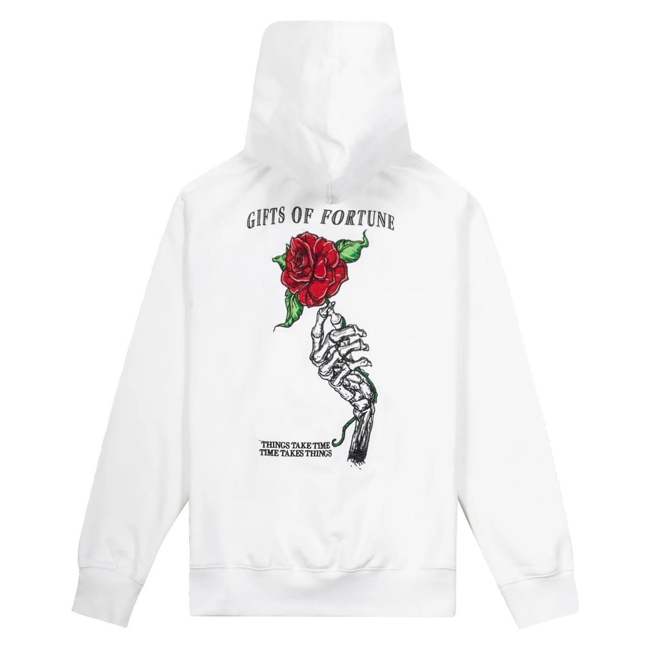 Gift of Fortune Men's White and Black Hoodie