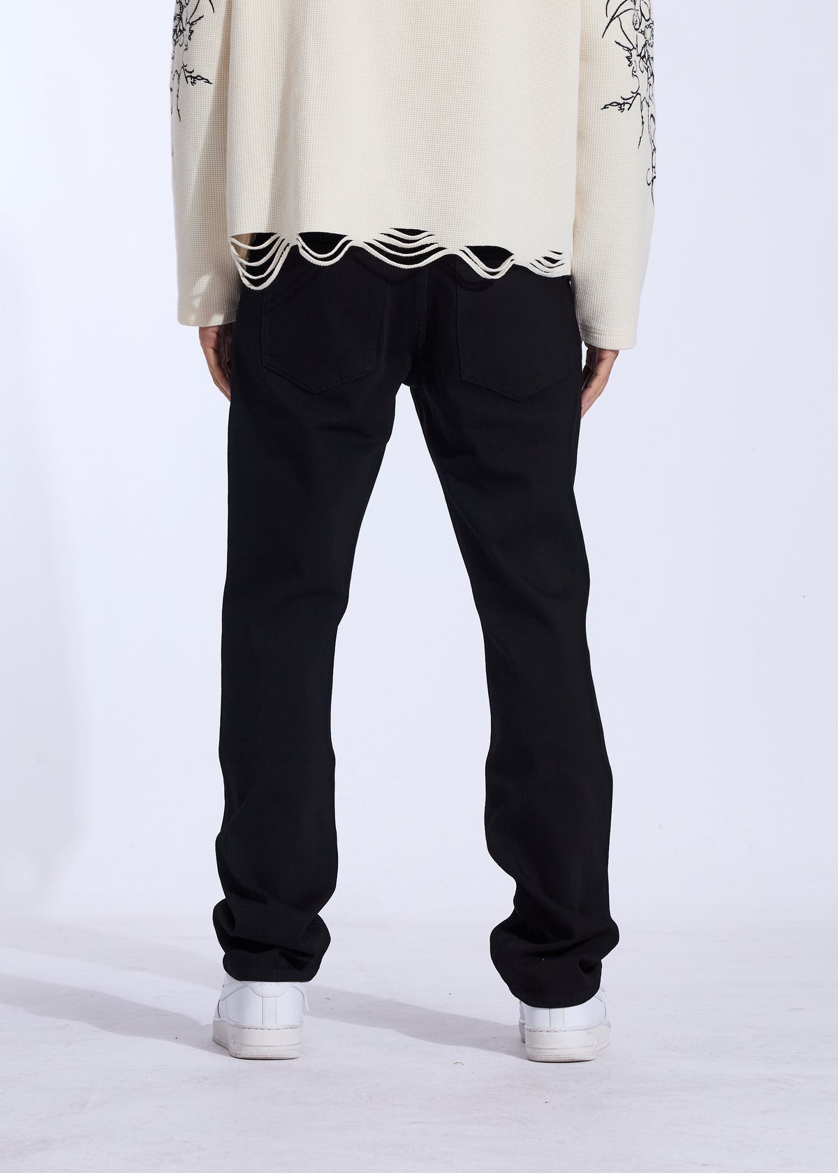 CRYSP DENIM PACIFIC STRAIGHT FIT (JET BLACK)