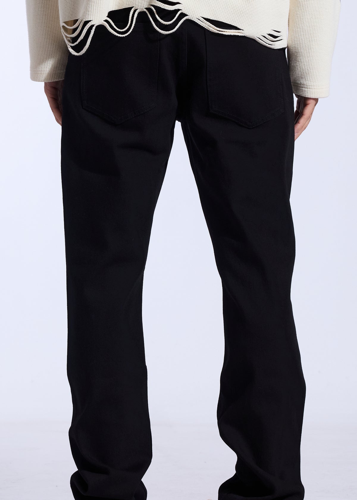 CRYSP DENIM PACIFIC STRAIGHT FIT (JET BLACK)