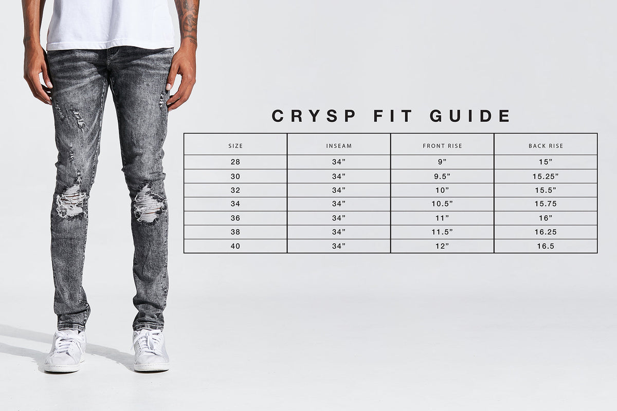 CRYSP DENIM PACIFIC STRAIGHT FIT (JET BLACK)