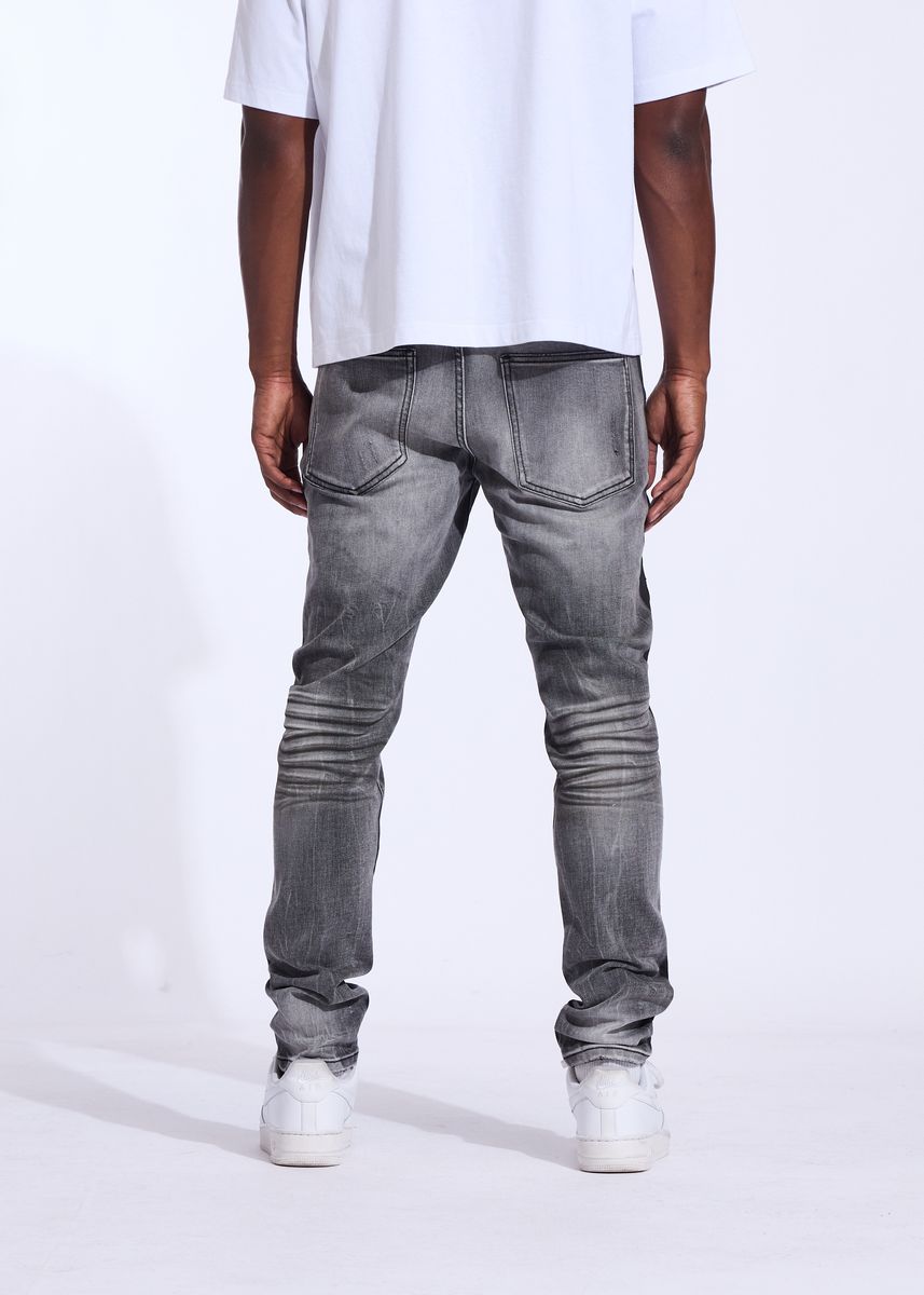 CRYSP Denim Atlantic Grey Wash Skinny Stacked Jeans