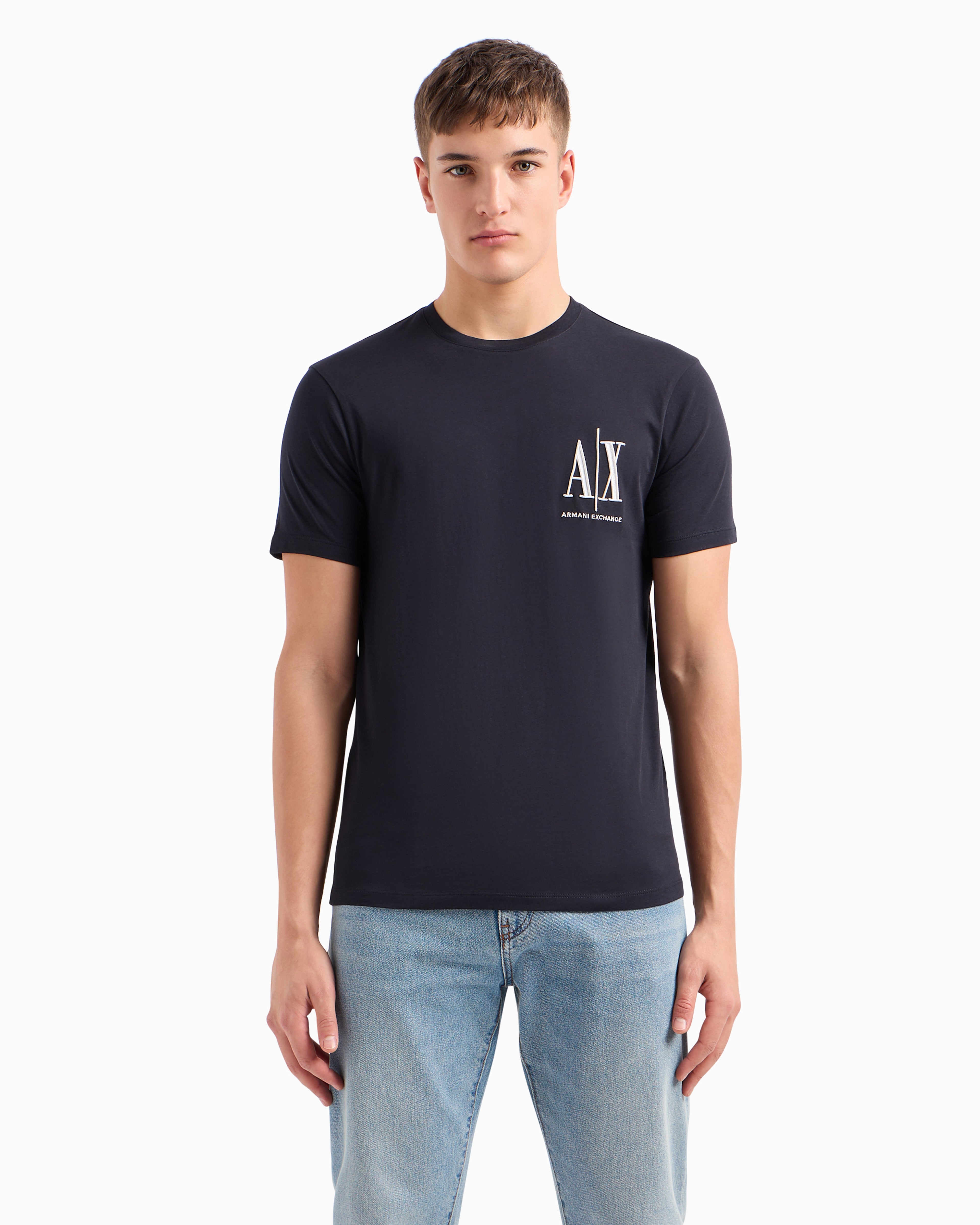 Armani Exchange Icon Logo AIX Navy T-Shirts
