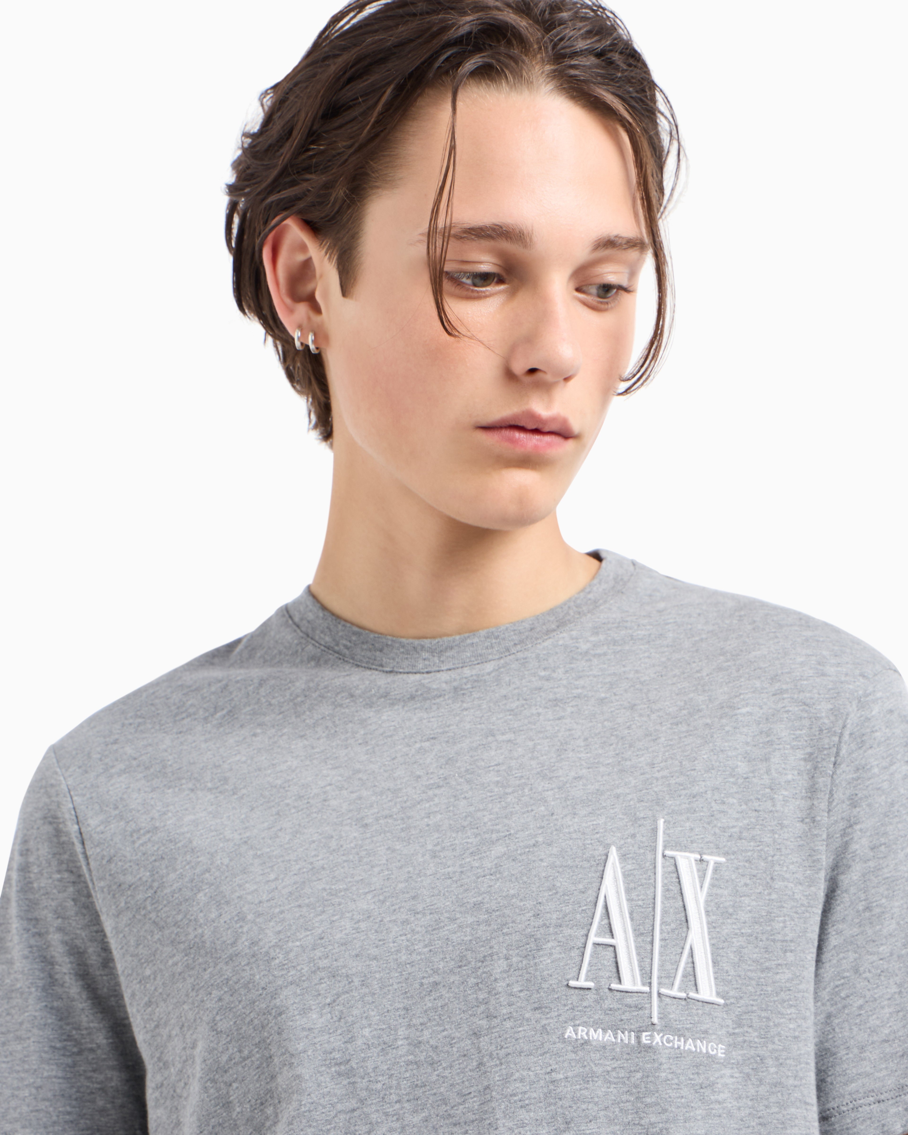 Armani Exchange Icon Logo AIX Grey T-Shirts