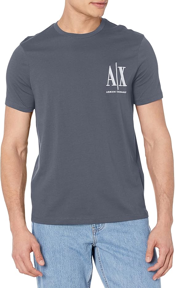 Armani Exchange Icon Logo AIX Gray T-Shirts