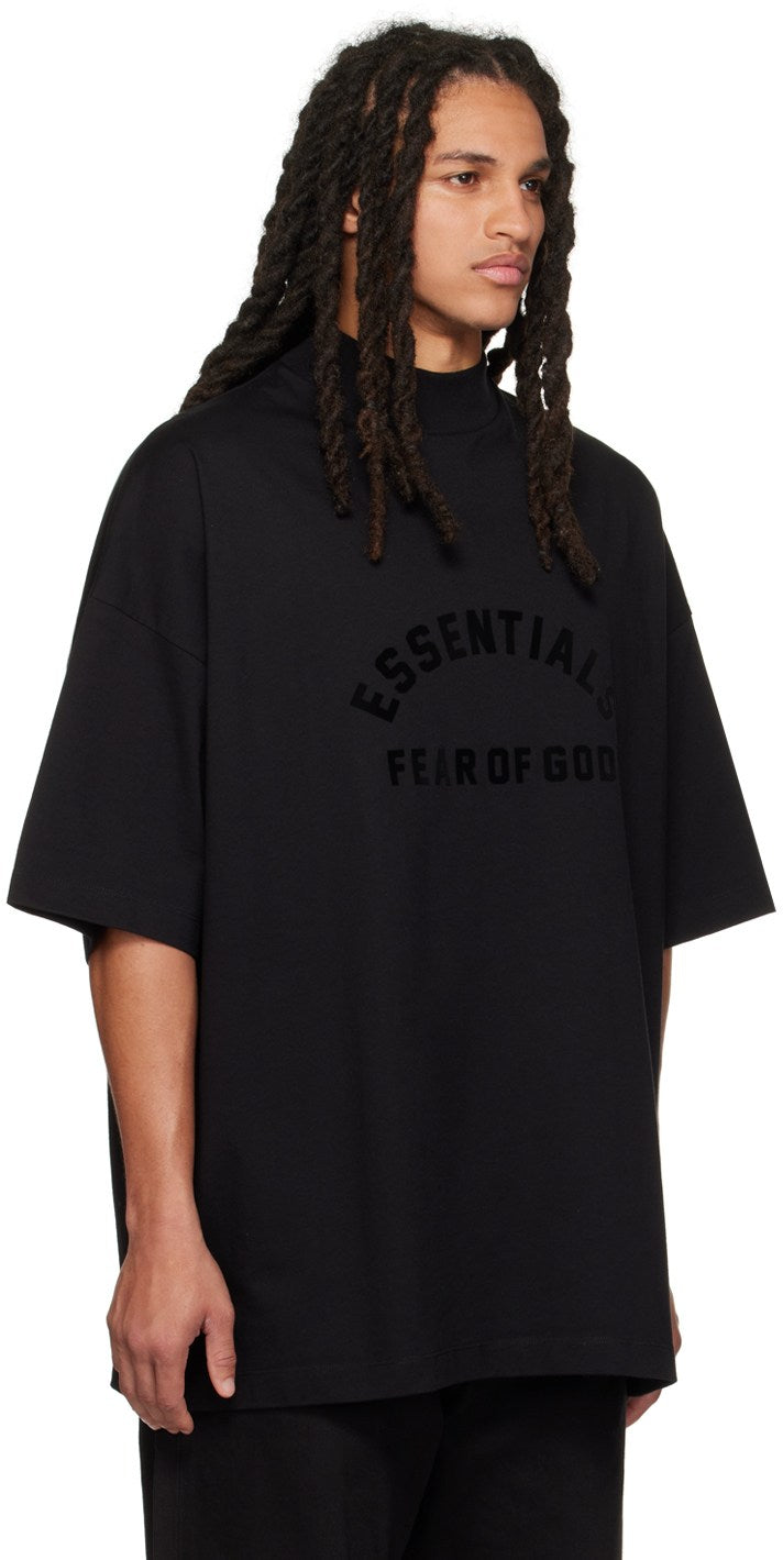 FEAR OF GOD ESSENTIALS Logo-Appliquéd Cotton-Jersey Mock-Neck T-Shirt