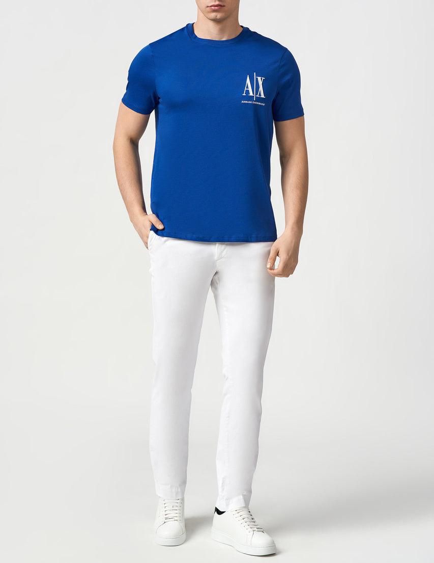 Armani Exchange Icon Logo AIX Royal Blue T-Shirts