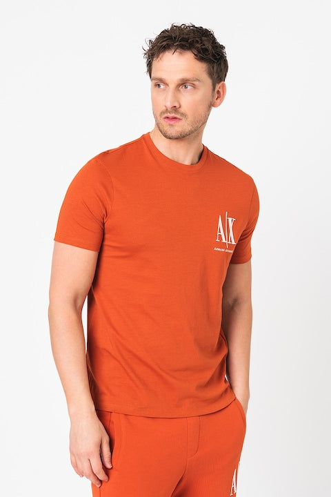 Armani Exchange Icon Logo AIX Orange T-Shirts