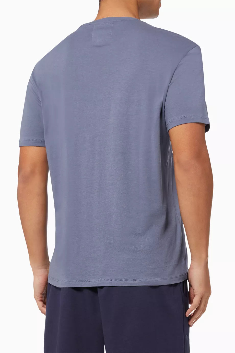 Armani Exchange Icon Logo AIX Steel Blue T-Shirts