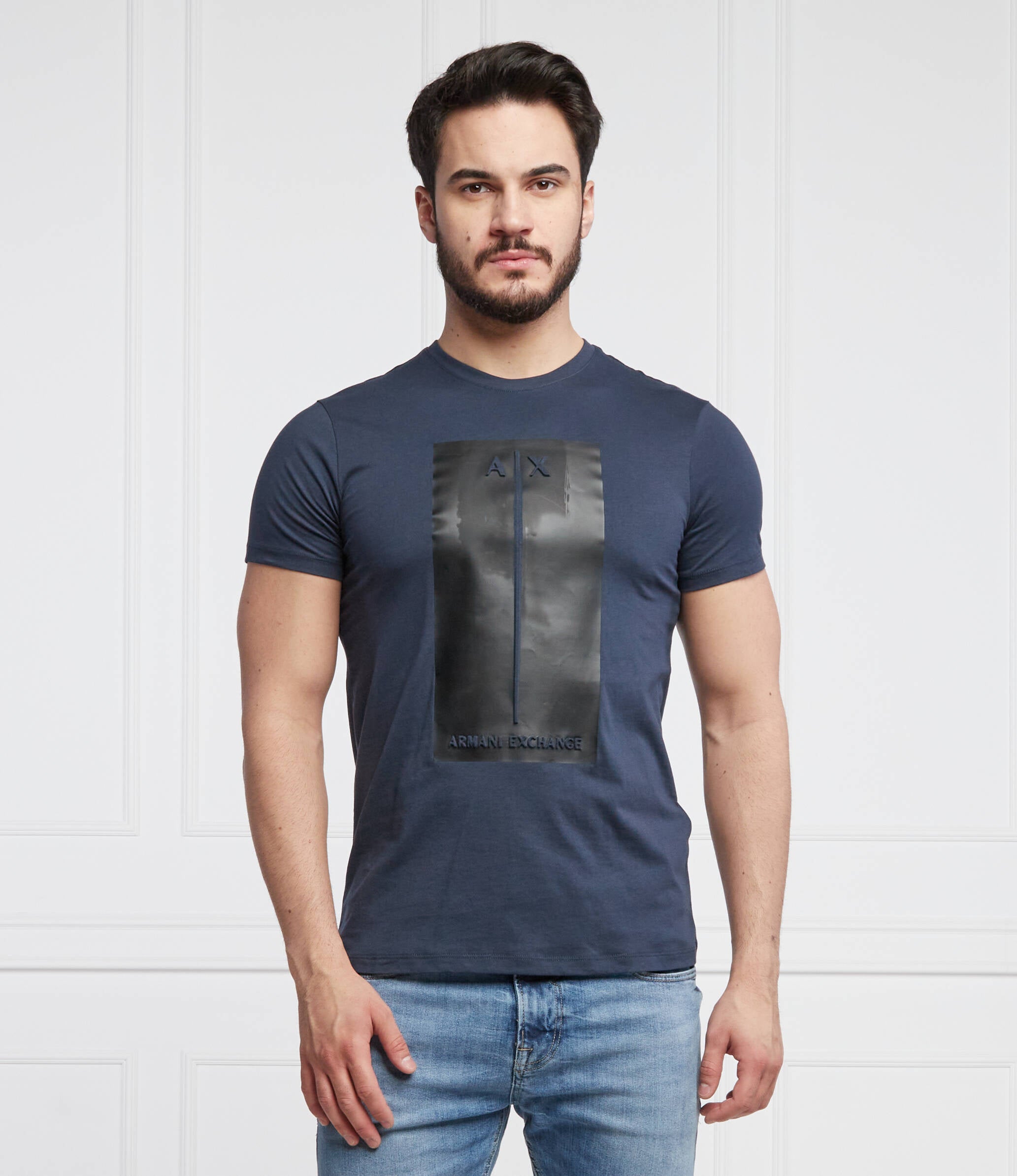 Armani Exchange Navy Black T-Shirts