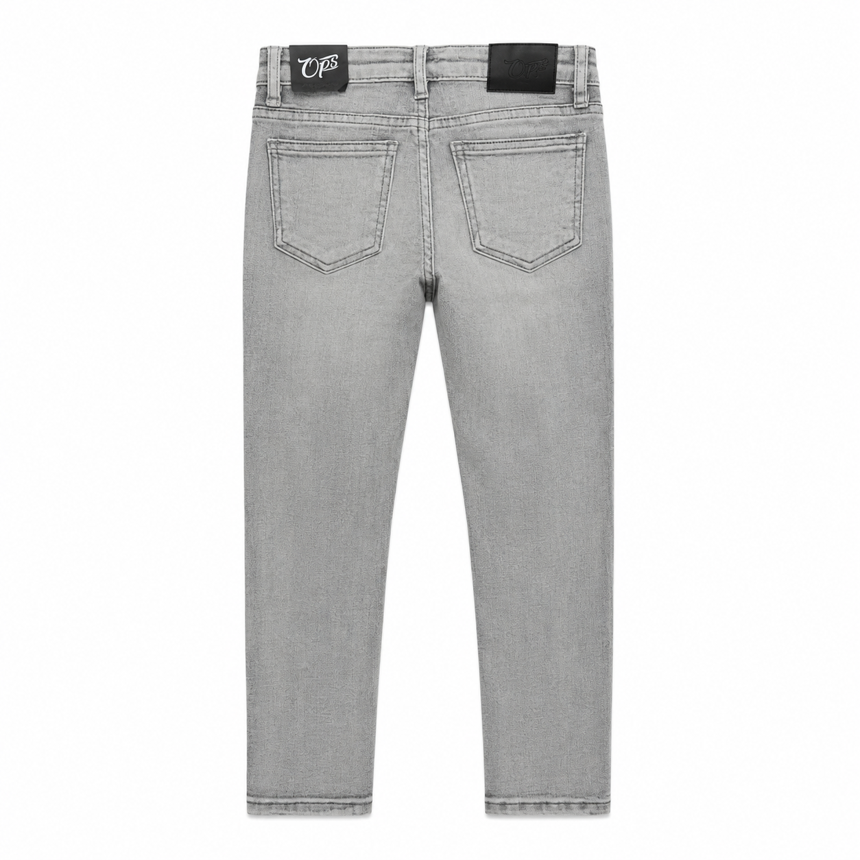 Ops Boys Slim Stretch Grey/Black Jeans – Size 5/6