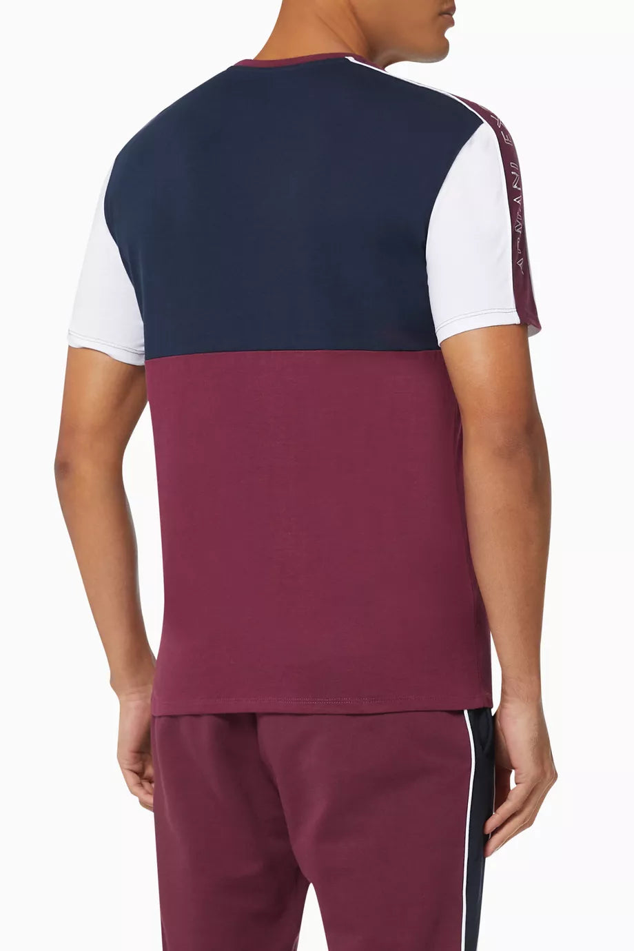 Armani Exchange Navy Blue Burgundy T Shirts