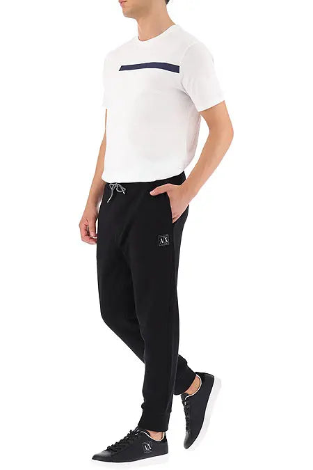 armani exchange black trousers