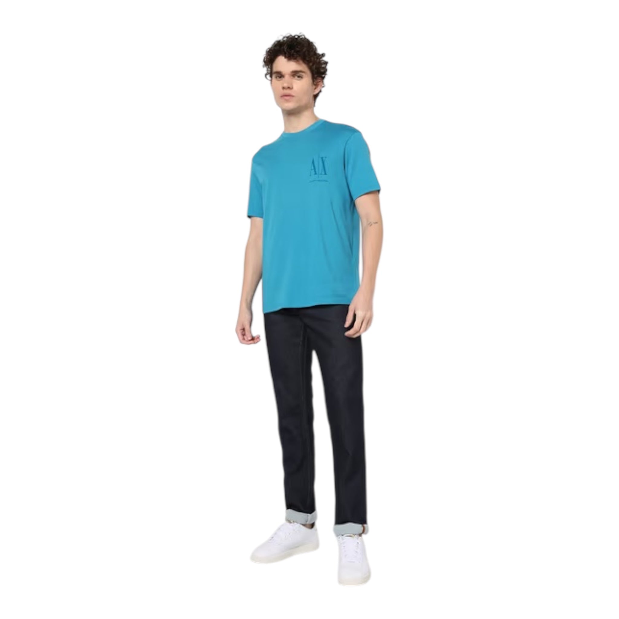 Armani Exchange teal blue T-Shirts