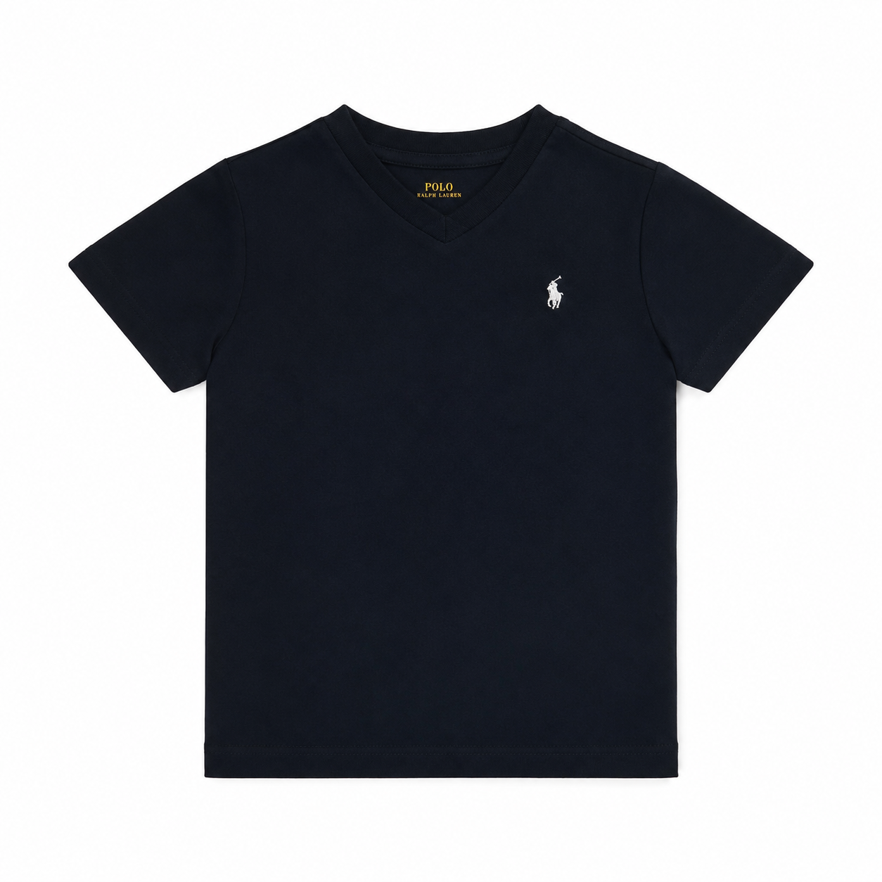 Polo Ralph Lauren Boys V-Neck T-Shirt Classic Pony Logo Black