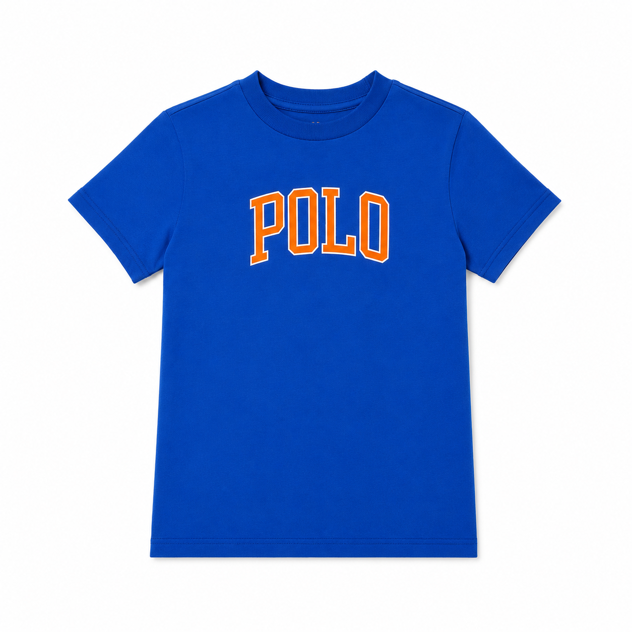 Polo Ralph Lauren Boys Blue POLO Logo Graphic T-Shirt – Short Sleeve Cotton Tee