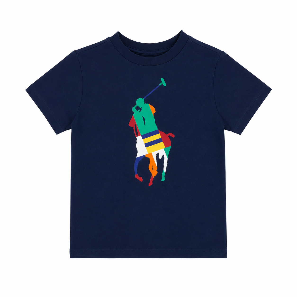Polo Ralph Lauren Boys Big Pony Graphic T-Shirt – Navy | Slim Fit Cotton Tee