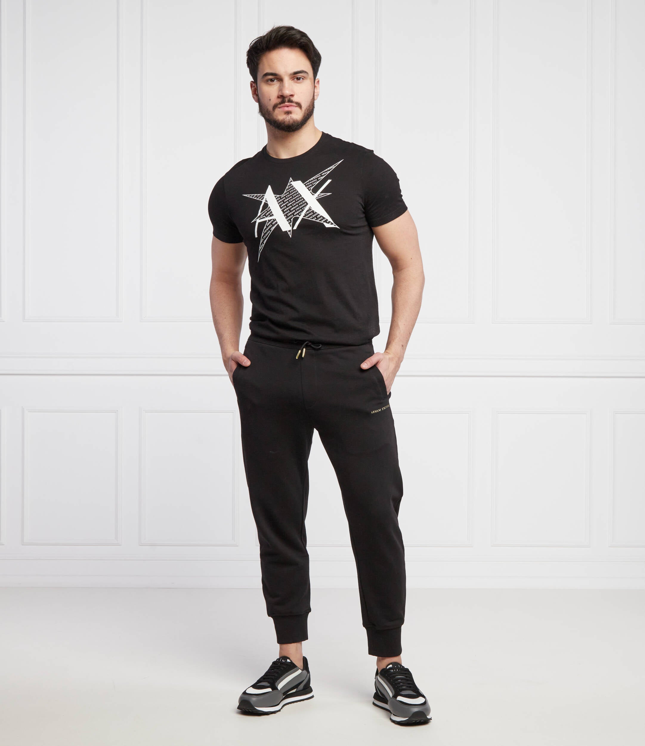 Armani exchange Black T-Shirts