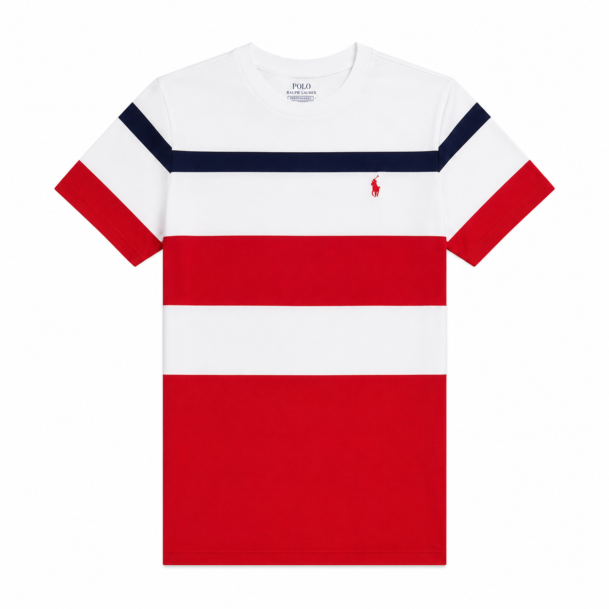 Polo Ralph Lauren Boys Striped Cotton T-Shirt – Red, White & Navy | Slim Fit | Kids
