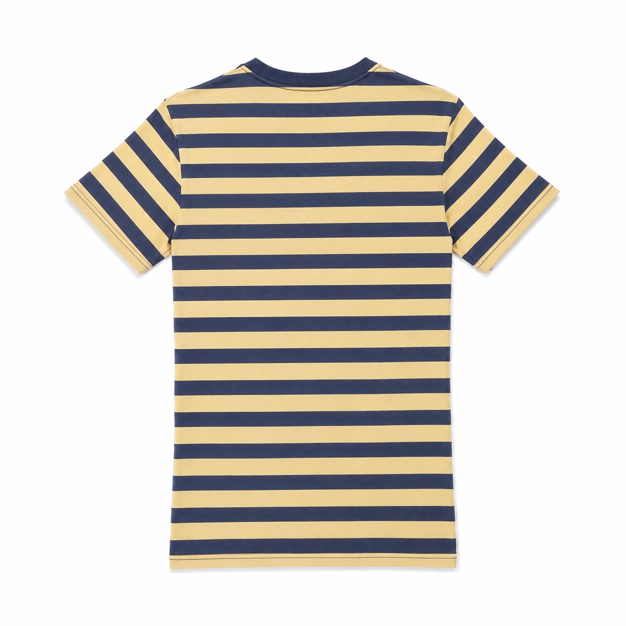 Polo Ralph Lauren Boys Striped Crew Neck T-Shirt Yellow Navy | Short Sleeve Cotton Tee