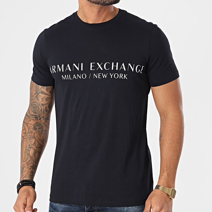 Armani Exchange Navy White T-Shirts