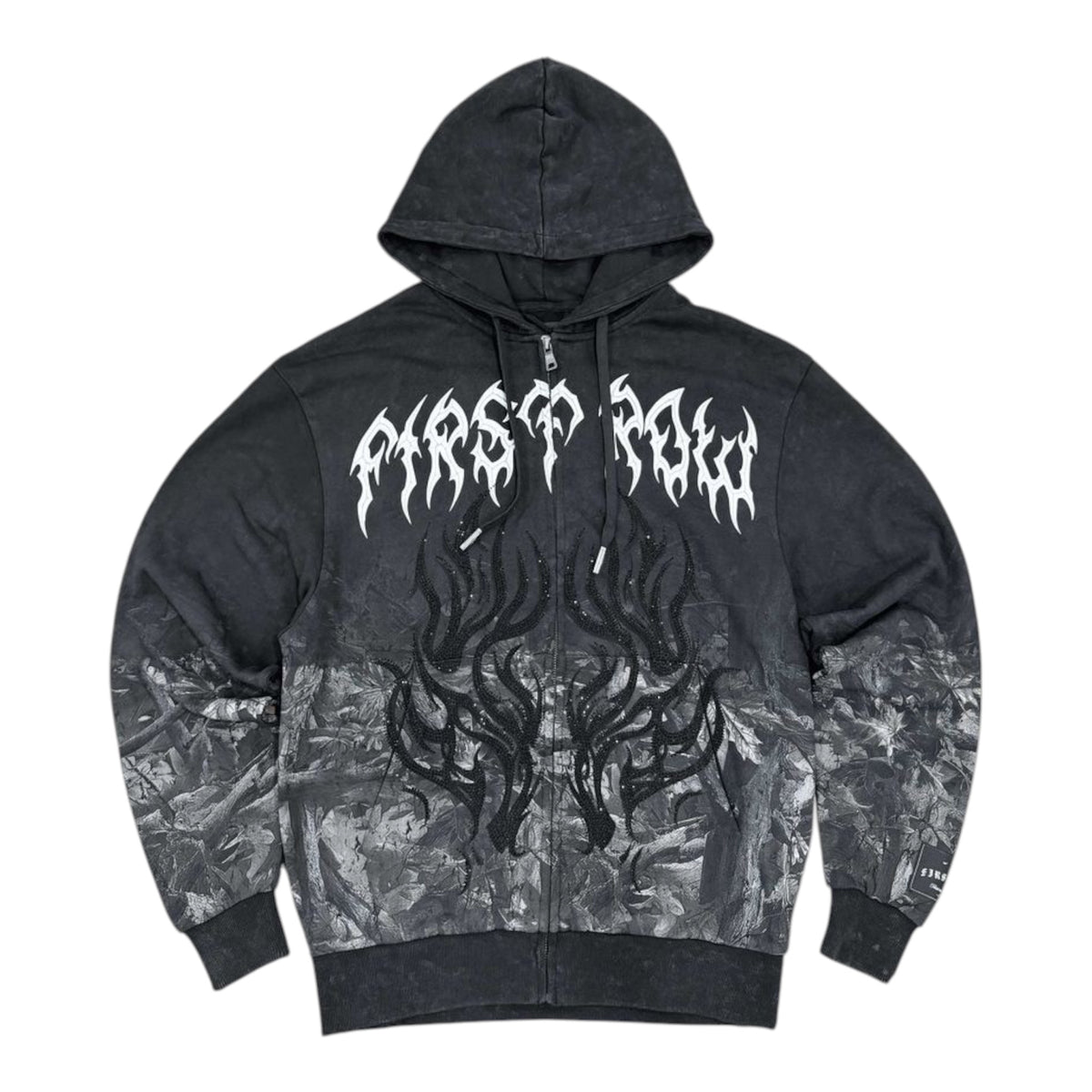 FIRST ROW DENIM SHADOW WORSHIP FLAME RITUAL FULLZIP HOODIE AND PANT SETS