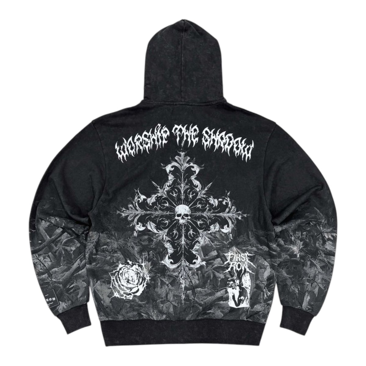 FIRST ROW DENIM SHADOW WORSHIP FLAME RITUAL FULLZIP HOODIE AND PANT SETS