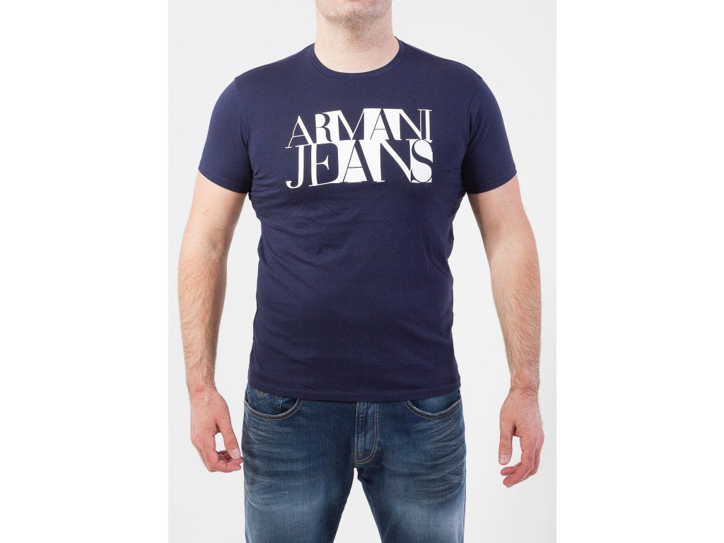 Armani Jeans Navy White T-Shirts