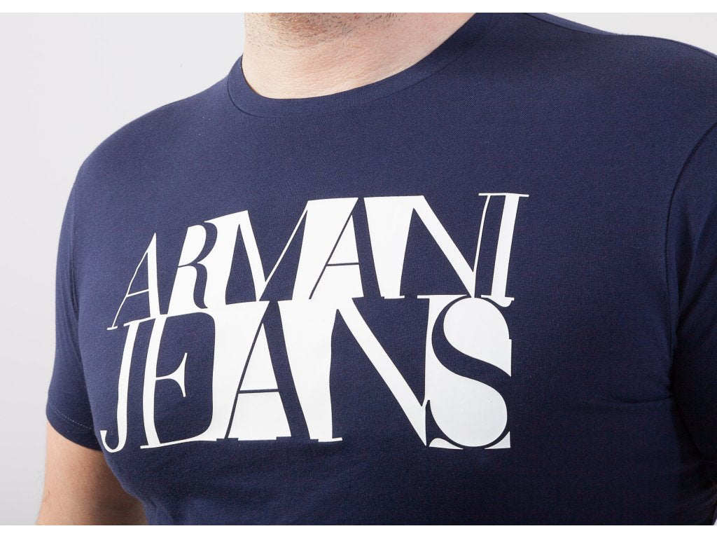 Armani Jeans Navy White T-Shirts