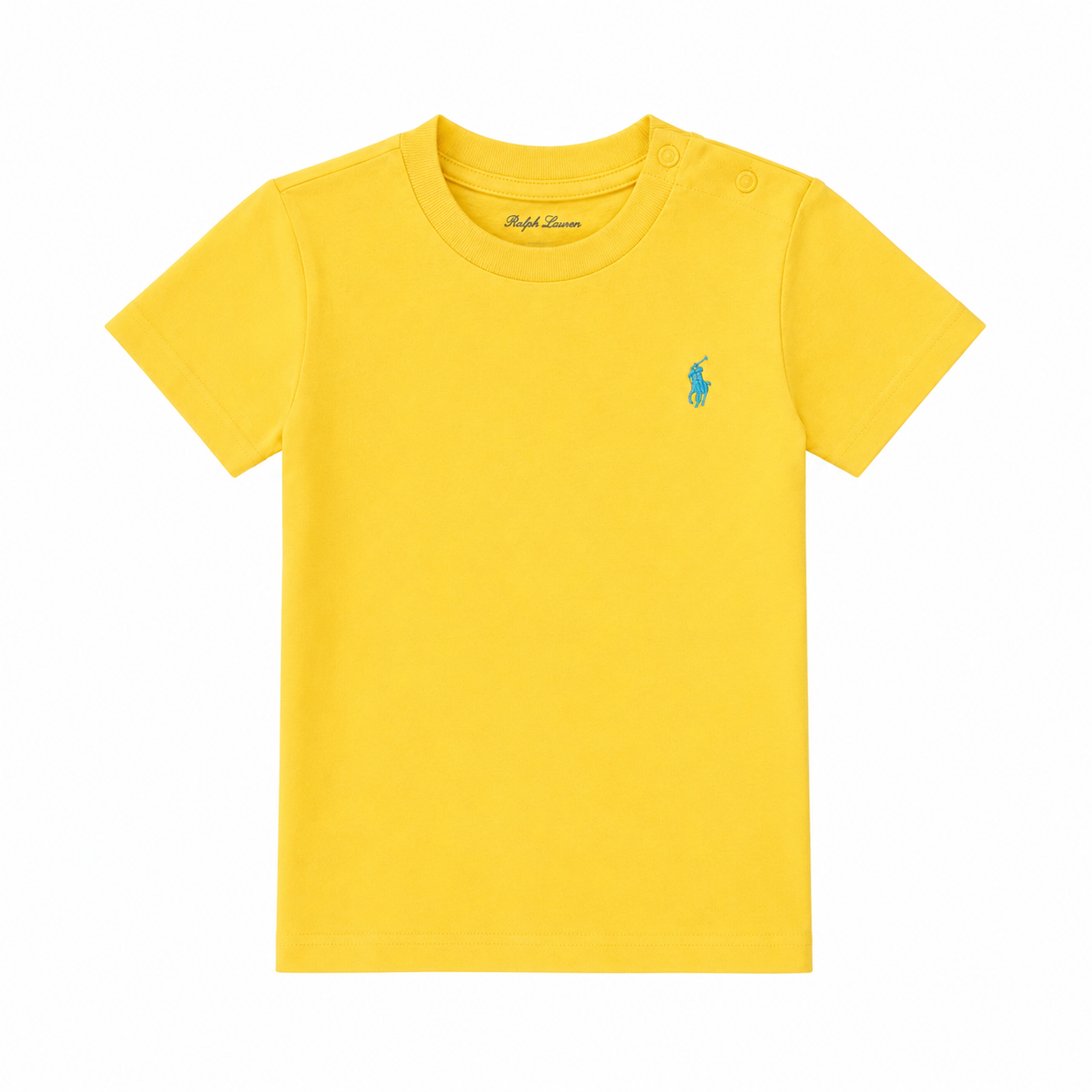 Polo Ralph Lauren Toddler Boys Classic Crew Neck T-Shirt – Yellow with Signature Pony Logo