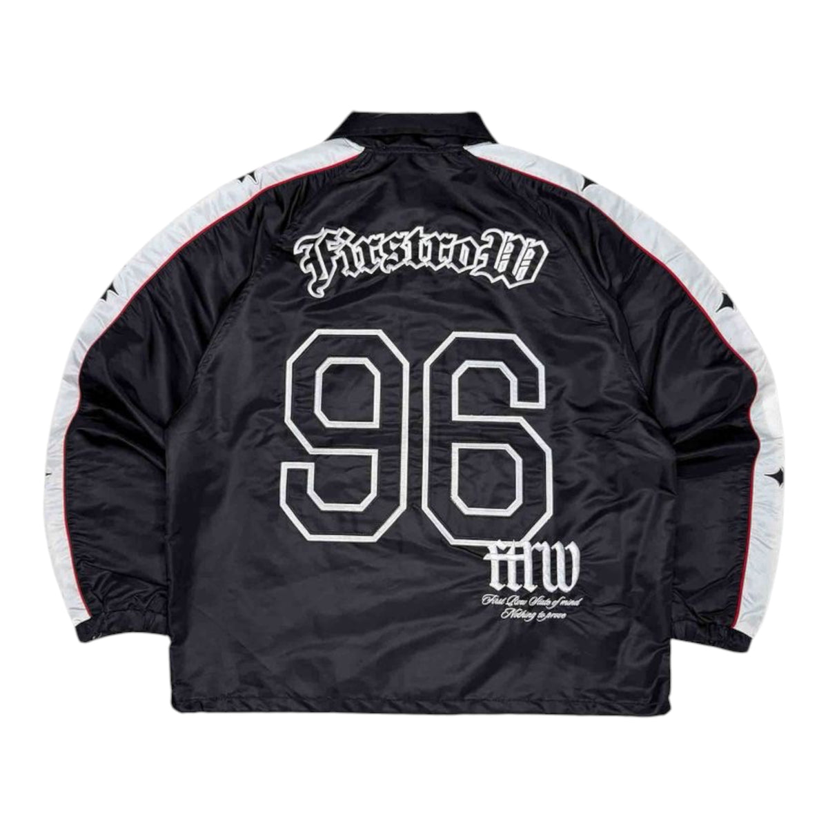FIRST ROW DENIM STATE OF MIND RACER COACH JACKET TRACK PANTS SETS